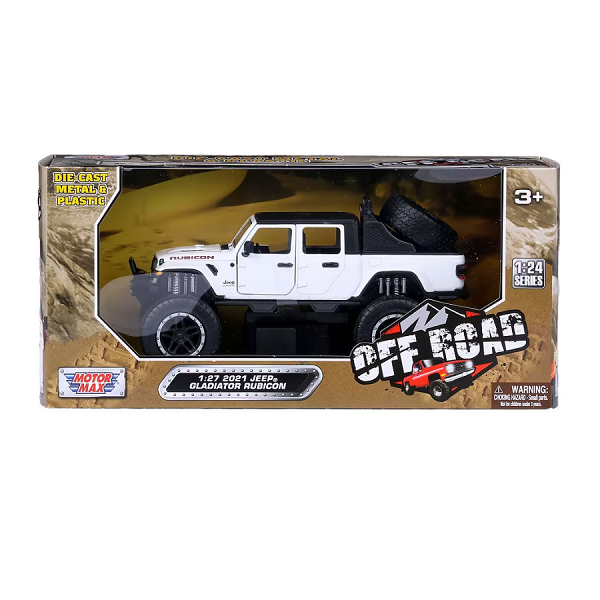 Jeep Gladiator Rubicon, alb, Motormax 1/24 - imagine 4