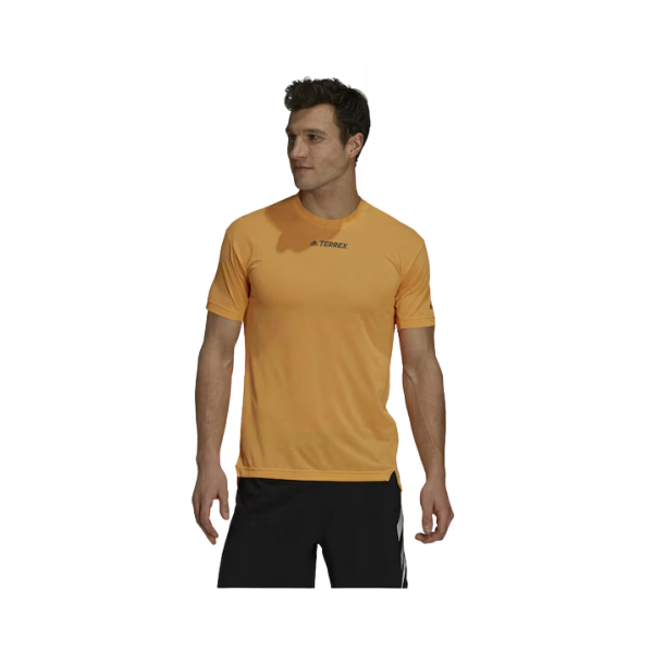 Tricou barbat Adidas, culoare portocaliu